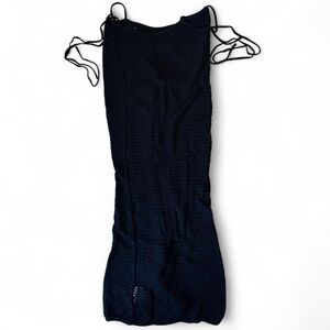 Black knit skirt cover up